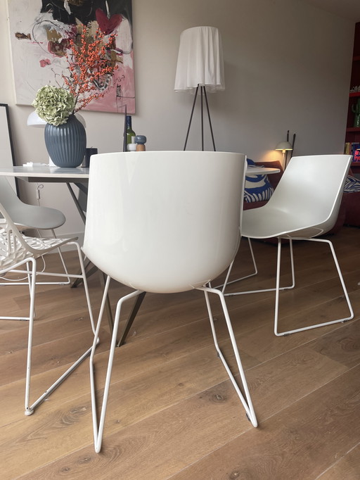 4 MDF Italia Flow design eetkamer Stoelen