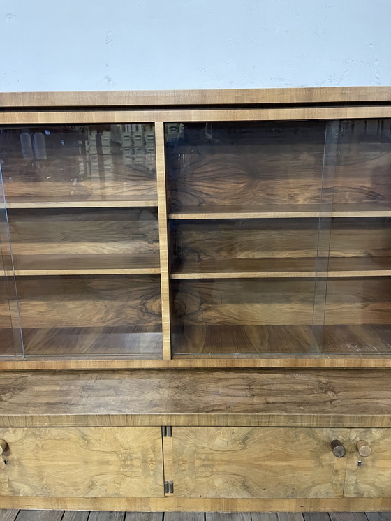 Image 1 of Art Deco Walnoot buffer dressoir jaren 30 Duits