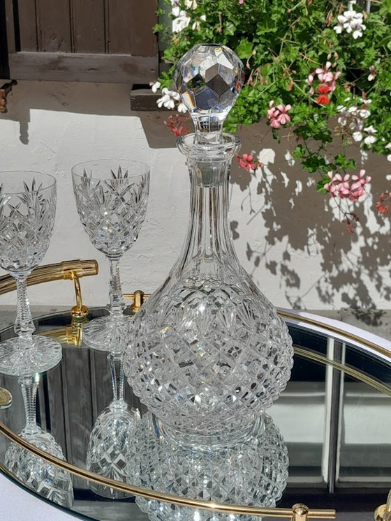 Bohemian Crystal Drink Set – Glass & Decanter (photo 4 of 7)