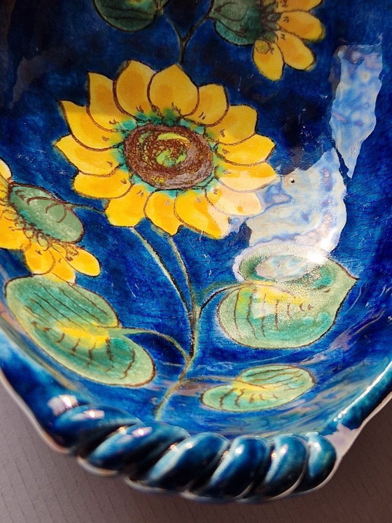 Image 1 of Ciotola-Plateau-maiolica.Hindelanger Keramik.60'Germania.