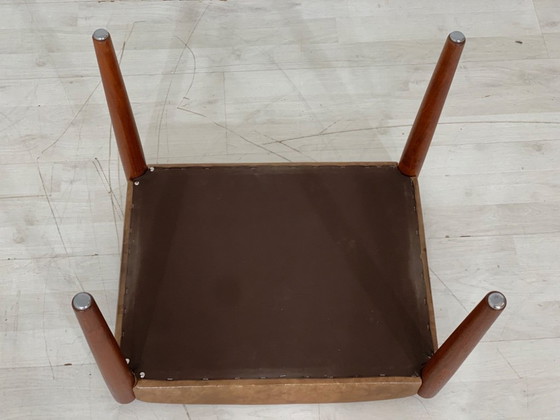 Image 1 of Danish teak stool footstool stool seat stool VINTAGE