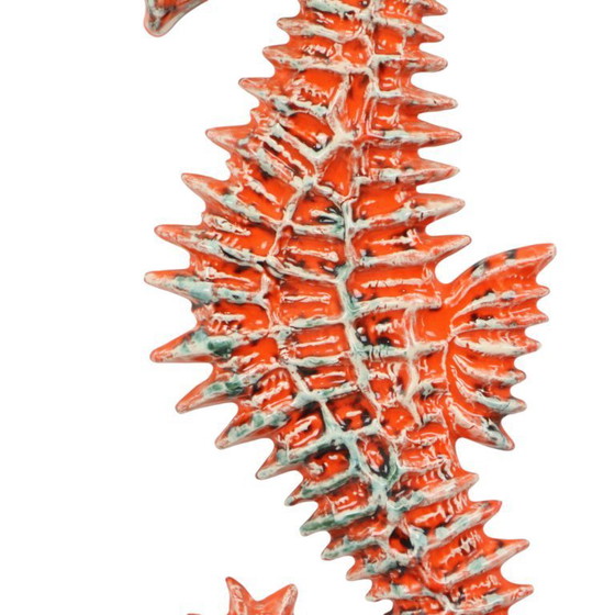 Image 1 of Sculpture XXL d'hippocampe en céramique Yann