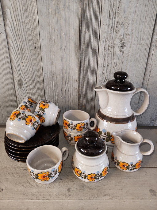 Service à café vintage 17 pièces Schramberg 