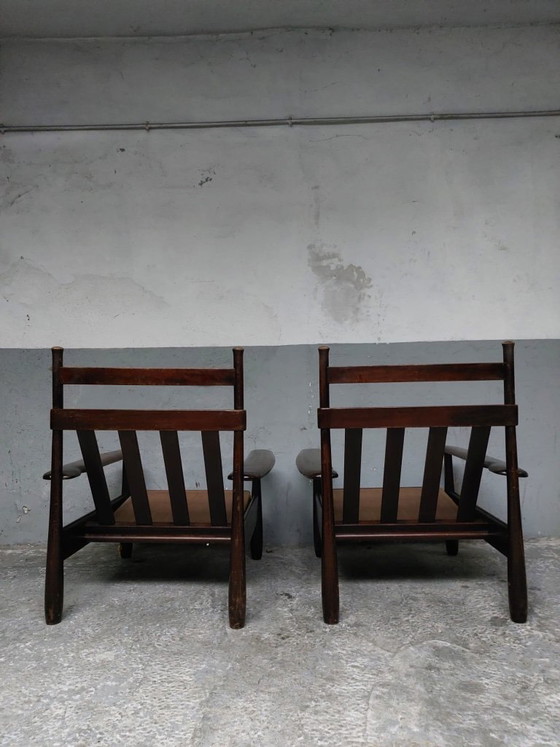 2 poltrone vintage in legno – Textile (photo 19 of 24)