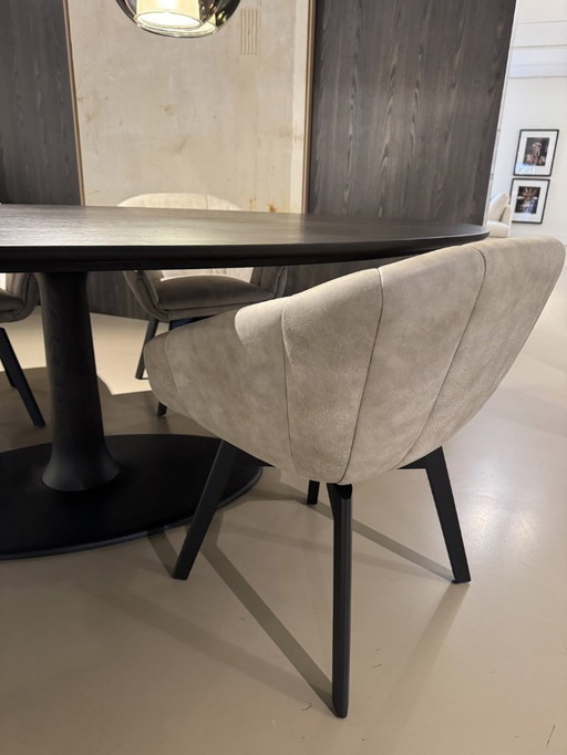 4 chaises de salle à manger Montis Luna