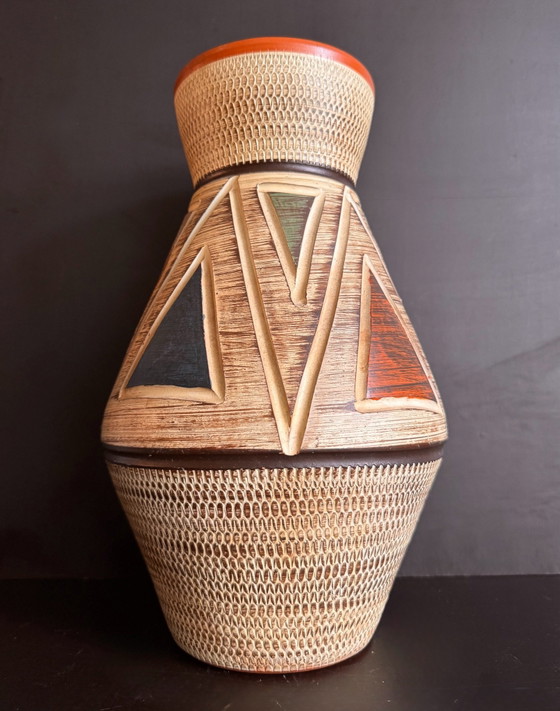 Vintage Brutalist Vase, Walter Gerhards West Germany (240/30), Perfect condition, Walter Gerhards KG, Ceramic (photo 2 of 7)