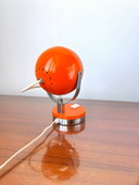 Juego de 2 lámparas con forma de ojo naranja, 1970.