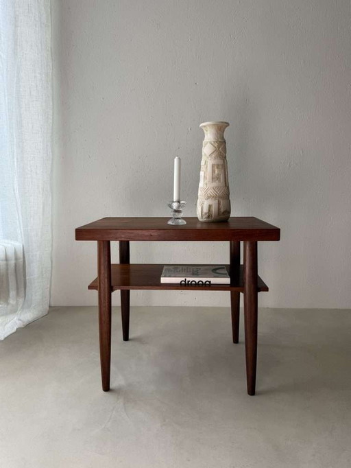 Vintage reading table teak Opal 1960s