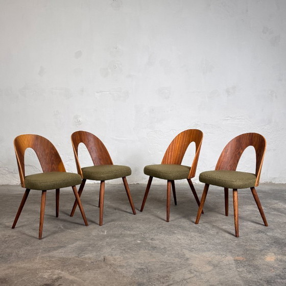 Image 1 of Juego de cuatro sillas de comedor de Antonín Šuman para Tatra Nábytok, años 60 - Totalmente reformadas