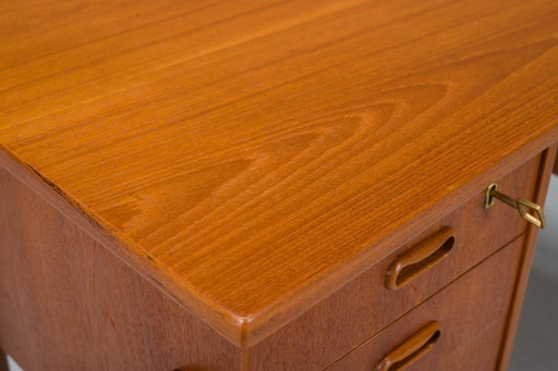 Small Mid-Century Danish Teak Desk, 1970s