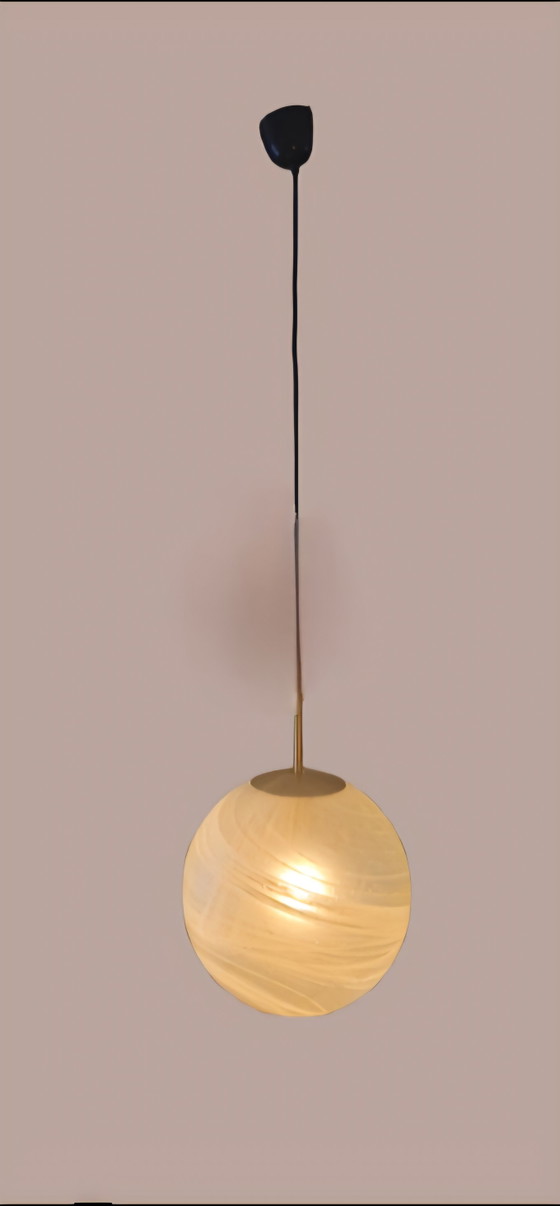 Tre lampade a sospensione vintage Peill & Putzler. Globi – Glass, Metal (photo 2 of 6)