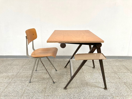 Image 1 of Tavolo da disegno e sedia Friso Kramer/Wim Rietveld dal design vintage