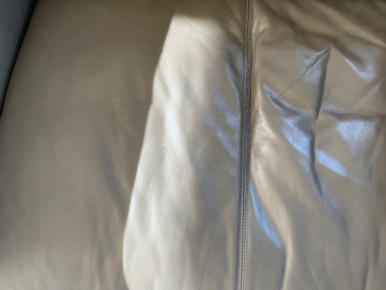 Image 1 of Montis Axel loveseat in leather color taupe