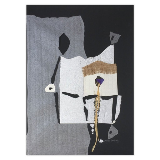 François-Xavier FAGNIEZ Un chemin s'ouvre I Signed mixed-media 1985