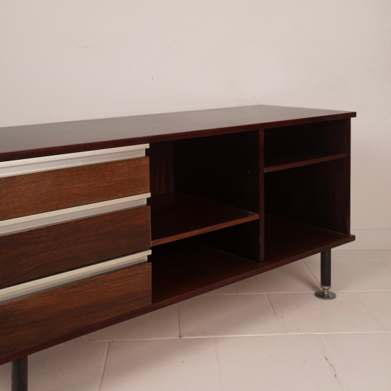 Low cabinet Pitagora by Renato Venturi and Ennio Fazioli for MIM, 1960 – MIM Roma, Metal, Mid Century Modern (photo 16 of 26)
