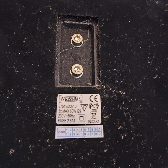 Image 1 of Unique vintage space age style chrome floor lamp (Massive) globe lamp