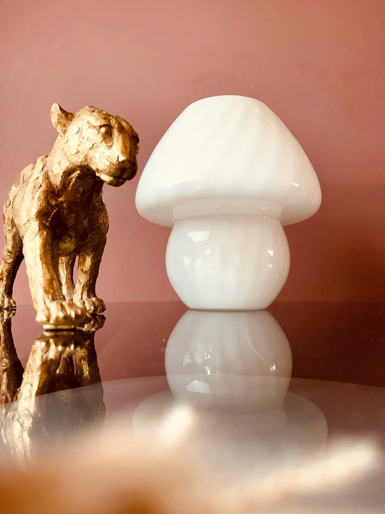 Image 1 of Peill & Putzler swirl mushroom table lamp