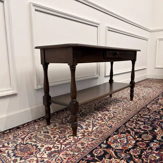 Antieke Franse 19e-eeuwse Draperie Tafel, Bijzettafels, Hout, Klassiek (foto 3 van 10)