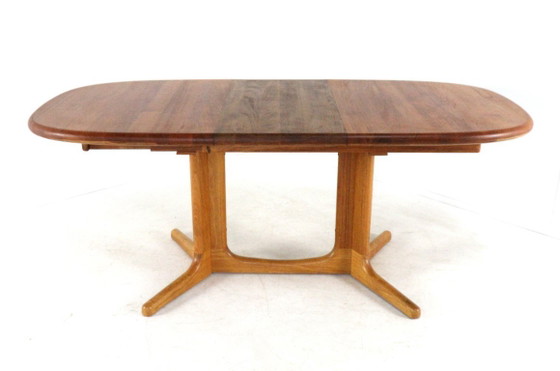 Image 1 of Glostrup oval 2x extendable dining table Danish design