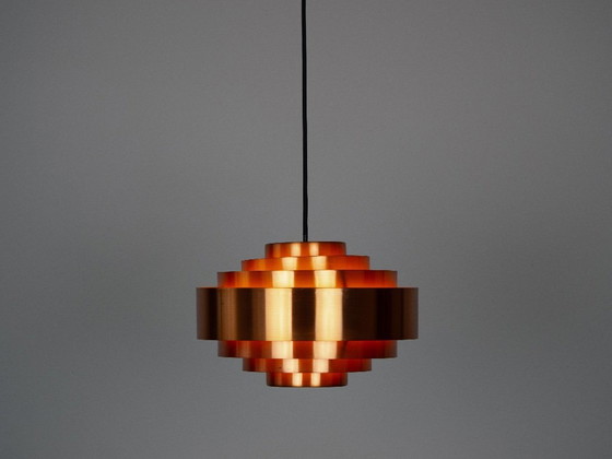Image 1 of Pair of 2 Danish vintage pendant lamps Ultra by Jo Hammerborg, Fog og Morup, 1960s