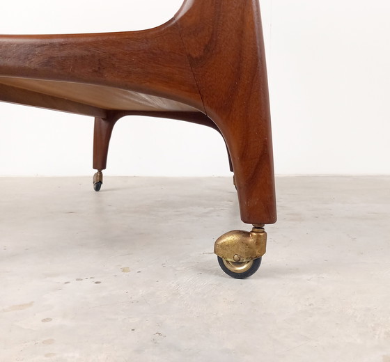 Image 1 of Vintage Louis Van Teeffelen Bijzettafel Trolley Platenspeler Kastje