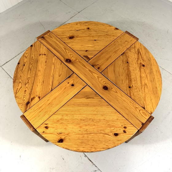 Image 1 of Karl Andersson & Söner Couchtisch aus Kiefernholz mit Schubladen, Schweden, 1970er Jahre