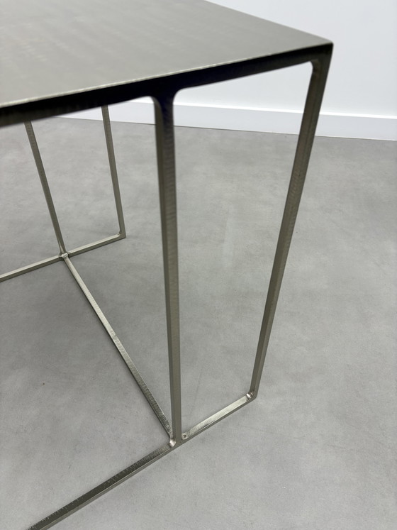 2x Tavolini Minotti Leger originali Rodolfo Dordoni anni '90 – Iron (photo 9 of 12)
