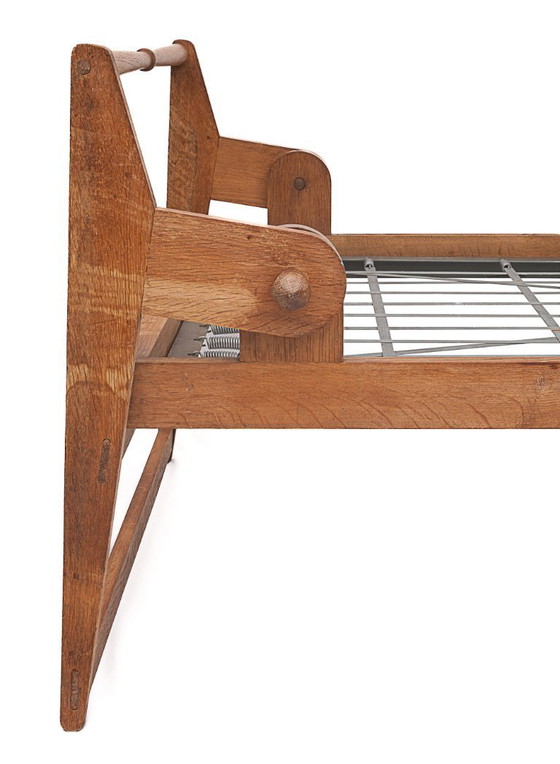 Image 1 of Antikes faltbares Daybed von Guillerme und Chambron