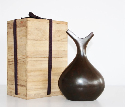Kobayashi Masayoshi - Bronze vase - Japan