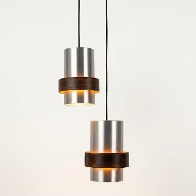 Jo Hammerborg, Suspensions vintage avec anneau en Palissandre