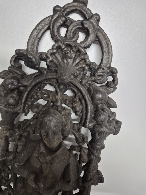 Antiek Frans Gietijzeren Ornament – wanddecoratie, Cast Iron (photo 2 of 4)