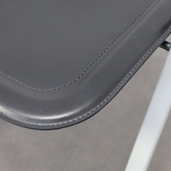 Image 1 of Giorgio Cattelan para Cidue Sillas plegables de cuero, Italia, años 70