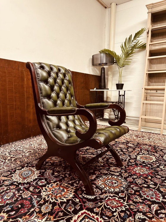 Chesterfield Poltrona Victoria Stand Chair – Poltrone, Pelle, Legno (photo 7 of 7)