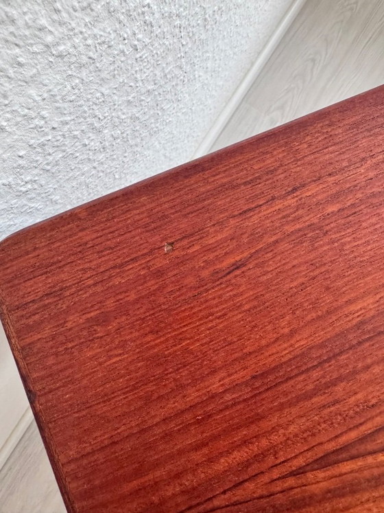 Image 1 of Tafel in Henning Kjærnulf-designstijl, teak, jaren 60, massief Deens mid-century design, Denemarken, bijzettafel, salontafel