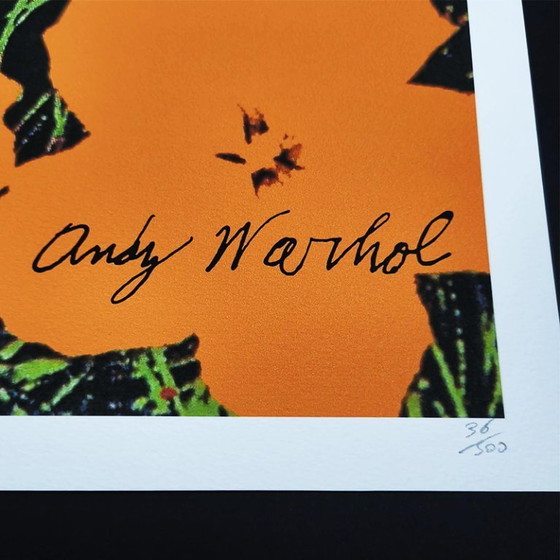 Image 1 of Lithographie d'Andy Warhol en édition limitée par CMOA, numérotée au crayon.