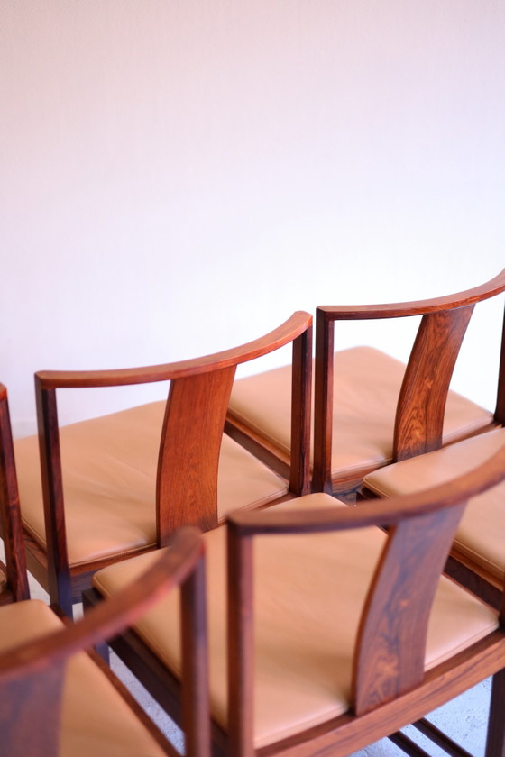 Ensemble de 6 chaises de salle à manger vintage modèle 700, Steen Eiler Rasmussen – Søborg Møbelfabrik, Bois (photo 8 of 10)