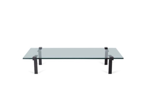 Image 1 of Gelderland 7920 T-table, Tavolino da caffè in vetro, design Bart Vos