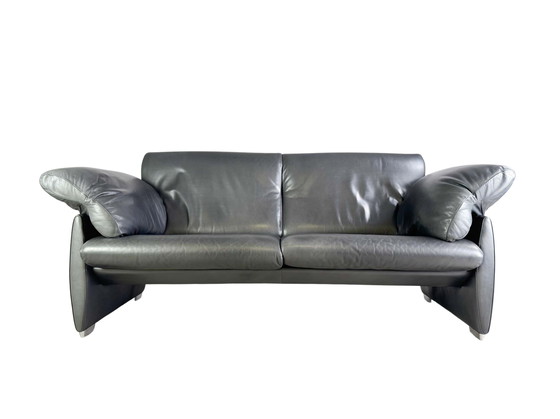 Image 1 of Divano originale De Sede DS 10/23 a due posti in pelle nera