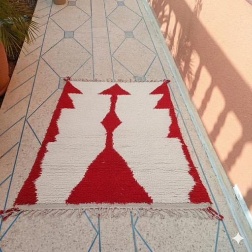 Tappeto marocchino decorato, realizzato a mano, 250 cm x 150 cm