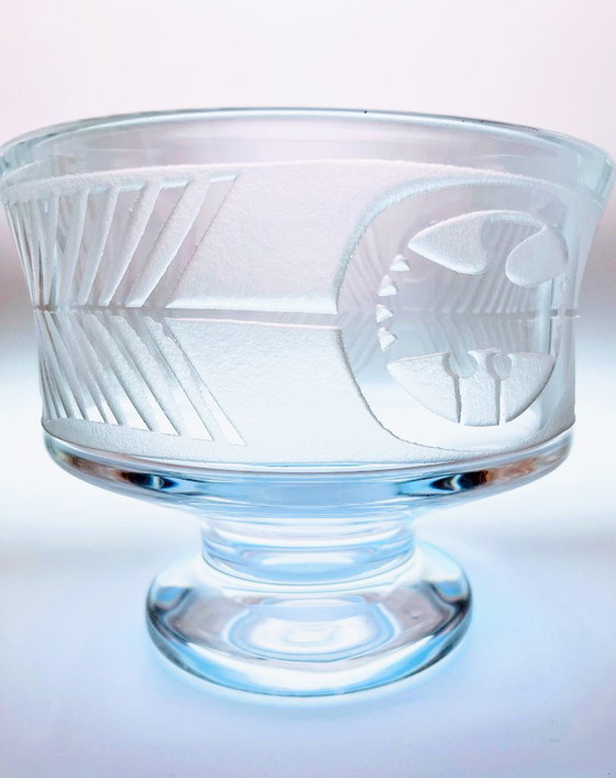 Image 1 of Rare millésime suédois- Bertil Vallien - IKAROS- grand bol des années 1960