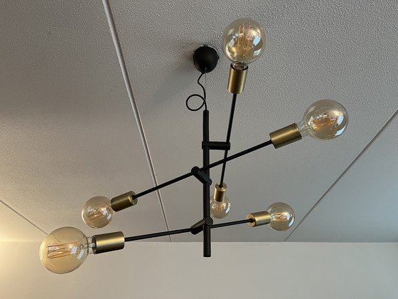 Image 1 of Industrial look ceiling lamp with Calex led bulbs