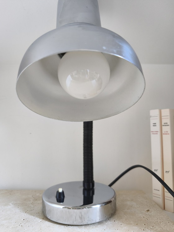 Image 1 of Lampada da scrivania cromata 
