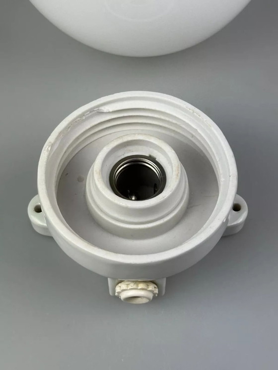 Image 1 of 50s 60s lamp lamp wall lamp cellar lamp ceramic glass Bauhaus design