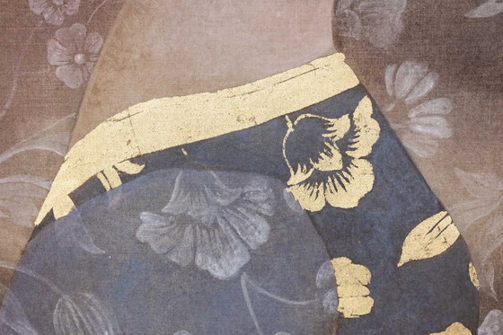 Image 1 of Tela dipinta raffigurante un ritratto in stile rinascimentale italiano