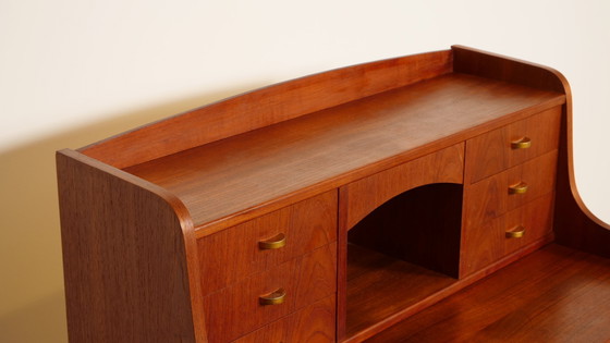 Image 1 of Vintage Secretaire | Deens | Teak | Met Spiegel
