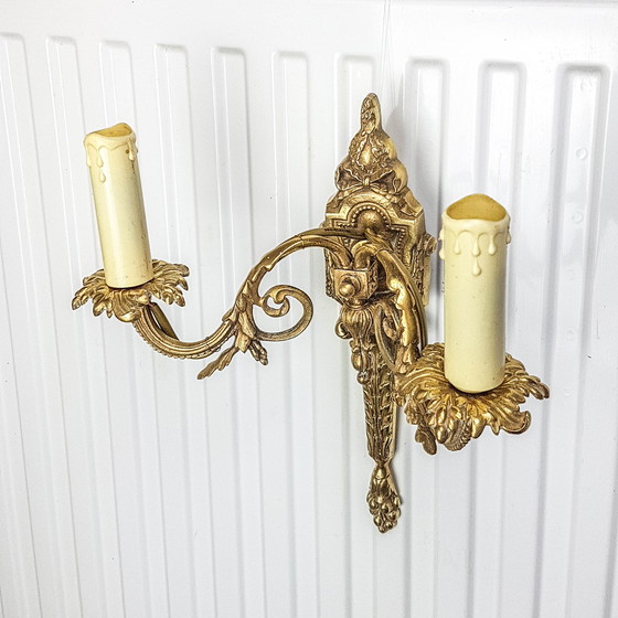 Image 1 of Lampada da parete in bronzo in stile impero vintage