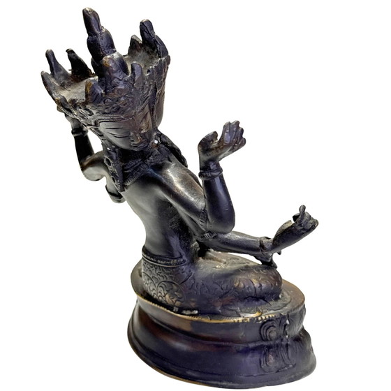 Antigua Ushnishavijaya (Namgyalma) tibetana para una larga vida – Esculturas, Bronze (photo 4 of 10)