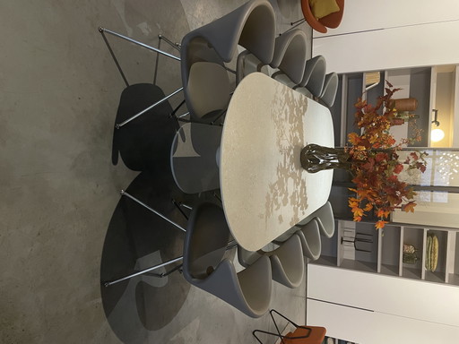 Metaform Orfis plat ovalen keramieken tafel 280x100x75cm