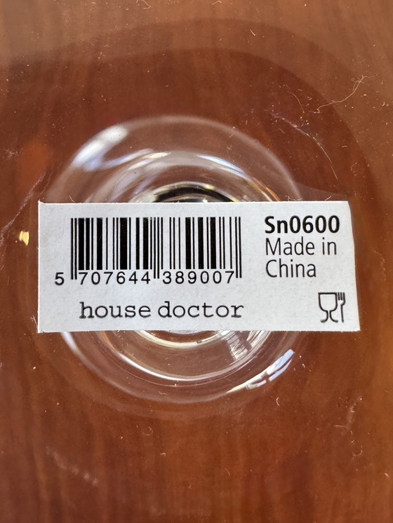 Image 1 of Set di 4 bicchieri da vino House Doctor - design minimalista - vetro trasparente