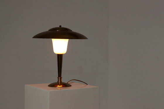 Image 1 of Vintage Brass Table Lamp 1950s